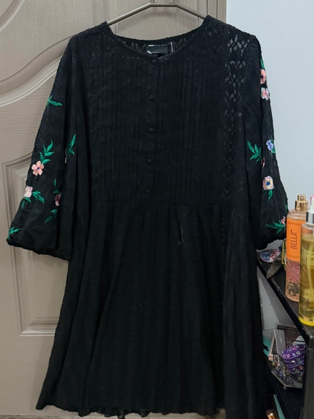 Black net frock