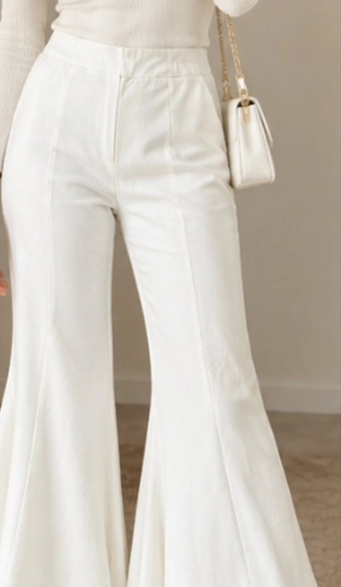 Flared capri pants 