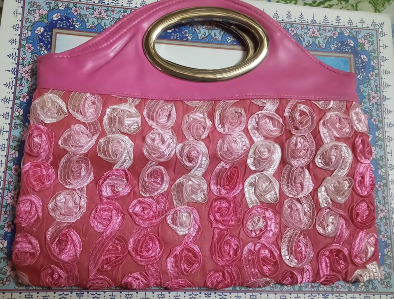 3D Rose flower handbag 